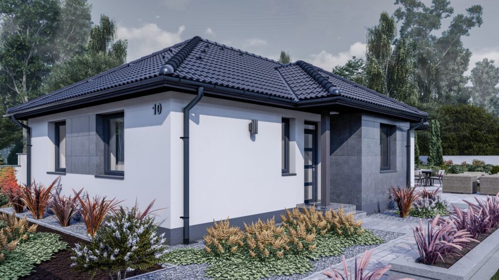 Eladó ikerház – 90 m2 ház (4 hálószoba + nappali) normál