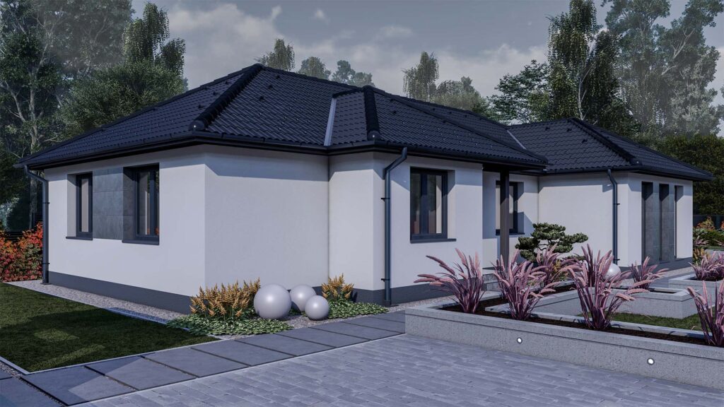 115 m2 ház (4 hálószoba + nappali) normál